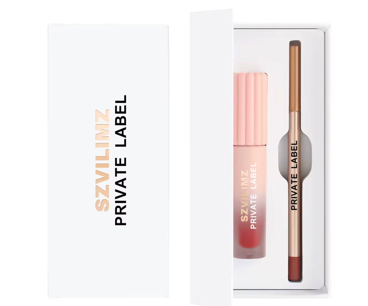 2-in-1 Waterproof Lipstick & Lip Gloss Kit